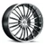 2Crave No.48 Wheels Rims 24x10 Blank Custom Drilled Gloss Black w/ Diamond Cut Face And Chrome Lip 15mm | N48-2410Z15MK