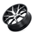 Kraze Kr146 Spltz Wheels Rims 26x10 5x115 5x120 Gloss Black Machined 18mm | KR146-26118BM18