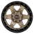 Weld Off-Road Ridge Wheels Rims 20x9 5x127 5x139.7 Satin Bronze w/ Satin Black Ring 0mm | W15009057500