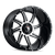 American Truxx At162 Vortex Wheels Rims 24x14 8x165.1 Gloss Black Machined -76mm | AT162-24481BM-76