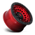 Fuel D632 Zephyr Wheel 17x9 5x127 Candy Red w/ Black Bead Ring -12mm - FREE T-SHIRT INCLUDED! | D63217907545