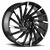 DOORBUSTER PRICING! - Xcess X02 X02 Wheel 24x9.5 6x139.7 Gloss Black w/ Machined Tips 24mm - FREE T-SHIRT INCLUDED! | X02463924GBMT