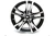 Mst Saber Wheels Rims 14x6 4x100 Gloss Black W/ Machined Face 45mm | 8014-4649