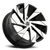DOORBUSTER PRICING! - Strada S62 Moto Wheel 22x9 5x108 & 5x114.3 Gloss Black Machined 40mm - FREE T-SHIRT INCLUDED! | S62250440GBM