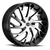 Vct V77 Wheel 22x9 5x115 & 5x120 Black Machined 15mm | V77-229105115120+15BM