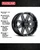 Raceline 940M Hostage Wheels Rims 20x10 6x139.7 Black Milled -19mm | 940M-21060-19