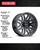 Raceline 944B Outlander Wheels Rims 17x8.5 6x135 Satin Black 18mm | 944B-78565+18