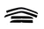 Auto Ventshade Ventvisor Deflector - Outside Mount, 4 pc | BBFF 94321
