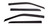 Auto Ventshade Ventvisor Low Profile Deflector; Matte Black; Outside Mount; 4 pc | BBFF 774017