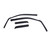 EGR 571391 SlimLine In-Channel Window Visors 4pc Dark Smoke Colorado ^