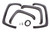 Lund® RX106S Rivet Style Fender Flare Set Smooth Black For Silverado 3500