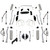 Rubicon Express JK4423MR Extreme Duty Long Arm Kit w/Shock 3.5" Wrangler