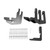 Westin PRO TRAXX 5 Oval Nerf Step Bars. Mount Kit Included. Rocker Panel Mounting. Black Powdercoat Mild Steel. For Crew Max Cab. | BCTC 21-53255