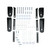 Westin E-Series 3 Round Nerf Step Bars. Dual Step Pad. Polished Stainless Steel. Mount Kit Included. | BCTC 23-2310