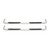 Westin E-Series 3 Round Nerf Step Bars. Dual Step Pad. Polished Stainless Steel. Mount Kit Included. | BCTC 23-2510