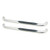 Westin E-Series 3 Round Nerf Step Bars. Single Step Pad. Polished Stainless Steel. Mount Kit Included. | BCTC 23-3540