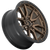 Fuel D681 Rebel Wheel 17x9 5x127 Matte Bronze With Black Ring 1mm - FREE T-SHIRT INCLUDED! | D68117907550