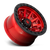 Fuel D695 Covert Wheel 17x9 5x127 Candy Red w/ Black Bead Ring 1mm - FREE T-SHIRT INCLUDED! | D69517907550