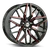 DOORBUSTER PRICING! - Shift H33 Spring Wheel 20x8.5 5x112 Gloss Black w/ Candy Red Milling 35mm - FREE T-SHIRT INCLUDED! | H33051235GBMLR