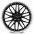 Mrr Gt1 Wheels Rims 18x8.5 5x120 Black Machined Lip 35mm | GT0118855xx20BK-52035