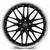 Mrr Gt1 Wheels Rims 20x8.5 5x112 Black Machined Lip 35mm | GT0120855xx20BK-51235