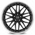 Mrr Gt1 Wheels Rims 20x10 5x108 Black Machined Lip 40mm | GT0120A05xx20BK-50840