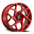 Venom 31 Wheel 17x8 5x120 Neon Red 31mm | VEN311785120+31B-E