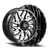 Tis 544Mb Wheel 24x14 8x165.1 Gloss Black w/ Machined Face - 76 mm | 544MB-2448176