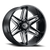 Vision Razor 363 Wheel 20x12 5x139.7 Gloss Black Milled Spoke -51mm | 363-20285GBMS-51