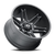 Vision Razor 363 Wheel 20x10 8x180 Satin Black -25mm | 363-20087SB-25