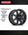Raceline A92B Hostage Atv Wheels Rims 12x7 4x110 Satin Black 10mm | A92B-27011+10