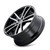 Kraze Kr190 Lusso Wheels Rims 17x8 5x108 Gloss Black Machined 38mm | KR190-7831BM38