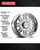 Raceline 948C Split Wheels Rims 18x9 5x139.7 Chrome 18mm | 948C-89055+18