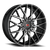 Revolution Racing Rr24 Wheel 18x8 5x100 & 5x114.3 Black Machined 40mm | RR24-18850014+40BM