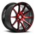 DOORBUSTER PRICING! - Shift H34 Gear Wheel 18x9 5x100 & 5x114.3 Gloss Black w/ Candy Red 30mm - FREE T-SHIRT INCLUDED! | H34850030GBMR