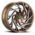 DOORBUSTER PRICING! - Strada S64 Nido Wheel 22x9 5x115 Bronze w/ Machined Tips 15mm - FREE T-SHIRT INCLUDED! | S64251515BZMT