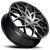 Vct Merlin Wheel 22x9 5x115 & 5x120 Black Machined 15mm | MER-22951539+15BM