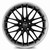 Mrr Gt1 Wheels Rims 19x9.5 Blank Custom Drilled Black Machined Lip 24mm | GT0119955xx24BK