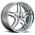 Mrr RW2 Wheel 19x8.5 Blank (Custom Drilled BP) Silver W/ Chrome Lip 25MM | RW0219855xx25S