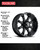 Raceline Assault Wheels Rims 18x9 5x139.7 Black 20mm | 991B-89055+20