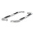 Aries 3" Round Polished Stainless Side Bars, Select Silverado, Sierra 1500, 2500, 3500 | BBDR 204009-2