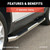 Aries® Stainless  Aries 3 in. Round Side Bars | 205015-2 | Free Shipping!