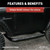 Aries® Black  Aries 3 in. Round Side Bars | 203003 | Free Shipping!