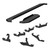 Aries® Black  RidgeStep Commercial Running Boards w/Mounting Brackets | 2055539 | Free Shipping!