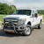 Aries 6" x 85" Black Aluminum Oval Side Bars, Select Ford F-250, F-350, F-450, F-550 | BBDR 4445025