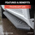 Aries® Black  AeroTread Running Boards w/Mounting Brackets | 2061010 | Free Shipping!