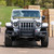 Aries Pro Series Black Steel Grille Guard with Light Bar, Select Jeep JL, Gladiator | BBDR 2170032