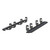 Aries RidgeStep 6-1/2" x 91" Black Steel Running Boards, Select Silverado, Sierra Crew | BBDR 2055541