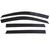 Auto Ventshade Ventvisor Low Profile Deflector; Smoke; Outside Mount; 4 pc | BBFF 894074
