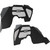 Westin Inner Fenders. Front. Pair. Steel w/Textured Black Finish. | BCTC 62-11005
